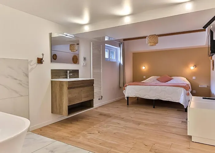 度假居 Maison Familiale La Belle Vie Jacuzzi/sauna 圣吉尔-克鲁瓦德维